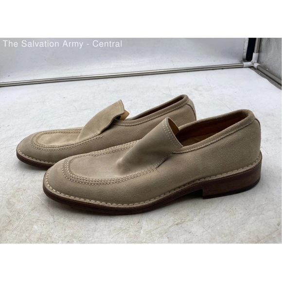 Dolce & Gabbana Mens Beige Suede Moc Toe Slip On Loafer Shoes Size 10 w/COA - Picture 2 of 8